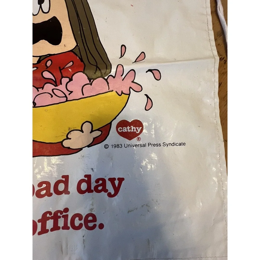 Cathy Cartoon Strip Cooking Apron Vintage 1983 Universal Press Syndicate